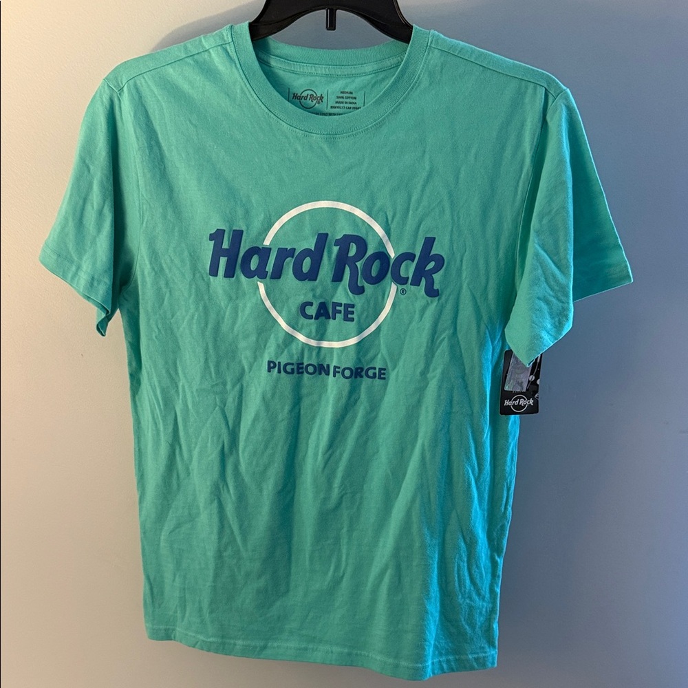 Hard Rock Cafe Aqua Short Sleeve Tee